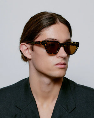 A.Kjaerbede Kaws Sunglasses - Black / Yellow