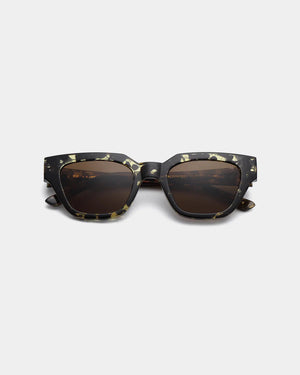 A.Kjaerbede Kaws Sunglasses - Black / Yellow