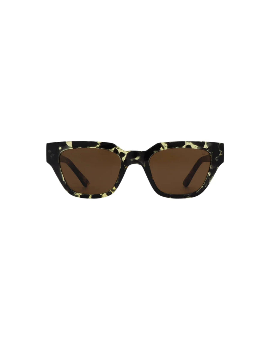 A.Kjaerbede Kaws Sunglasses - Black / Yellow