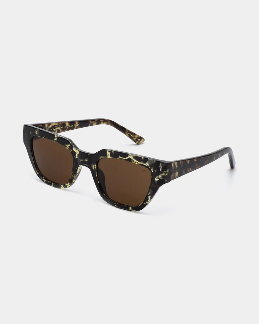 A.Kjaerbede Kaws Sunglasses - Black / Yellow