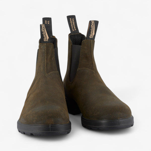 Blundstone 1615 Waxed Suede Boot - Dark Olive