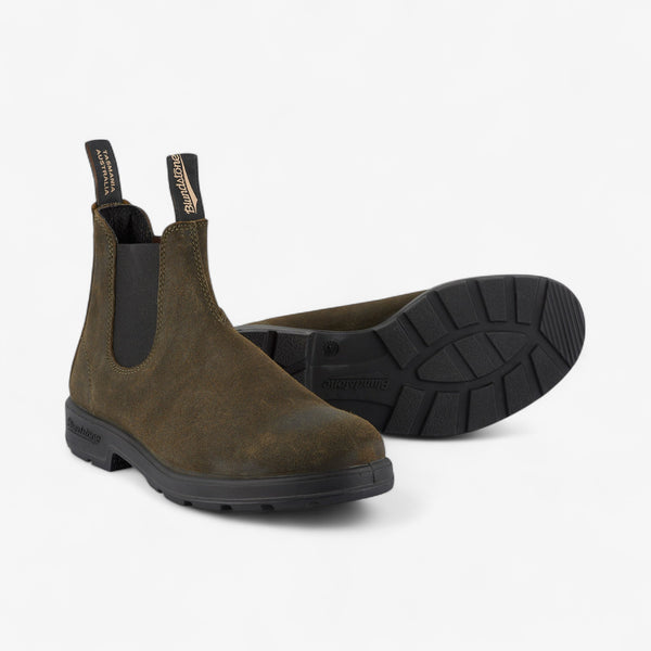 Blundstone 1615 Waxed Suede Boot - Dark Olive