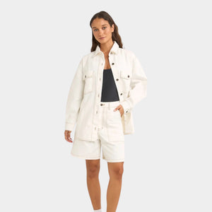 Rhythm Women's Camilla Oversized Jacket - Ivory