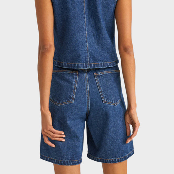 Rhythm Women's Gia Denim Jorts - Indigo