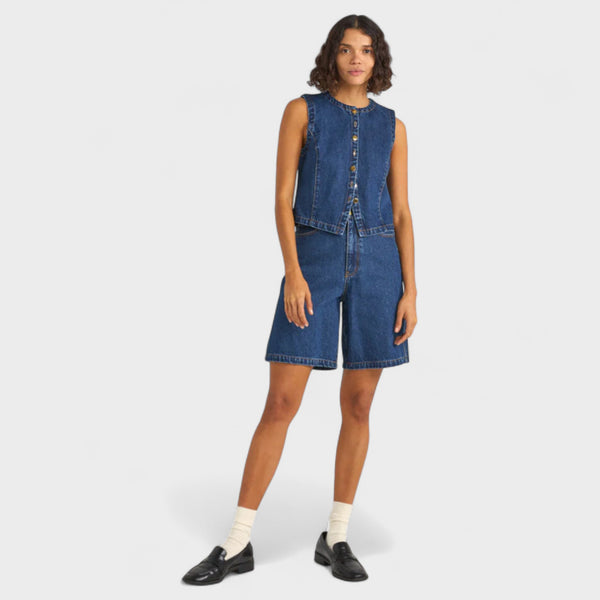 Rhythm Women's Gia Denim Jorts - Indigo