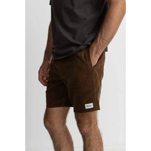Rhythm Classic Cord Jam Short - Chocolate
