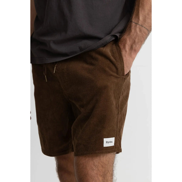 Rhythm Classic Cord Jam Short - Chocolate