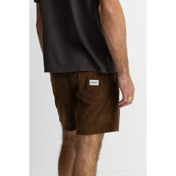 Rhythm Classic Cord Jam Short - Chocolate