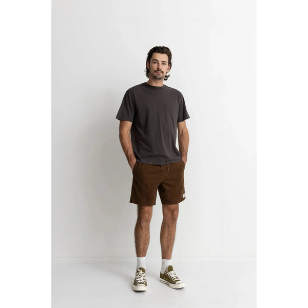 Rhythm Classic Cord Jam Short - Chocolate