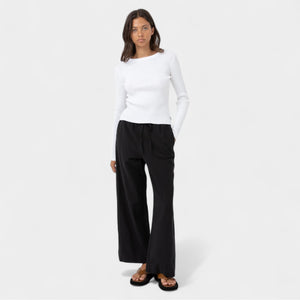 Rhythm Women's Classic Draw String Pant - Black
