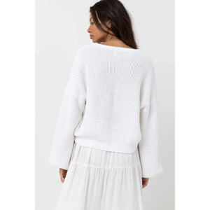 Rhythm Women's Classic Knit Jumper - White