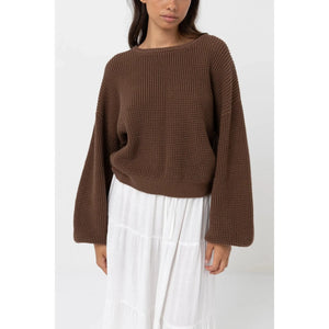 Rhythm Women's Classic Knit Jumper - Chocolate