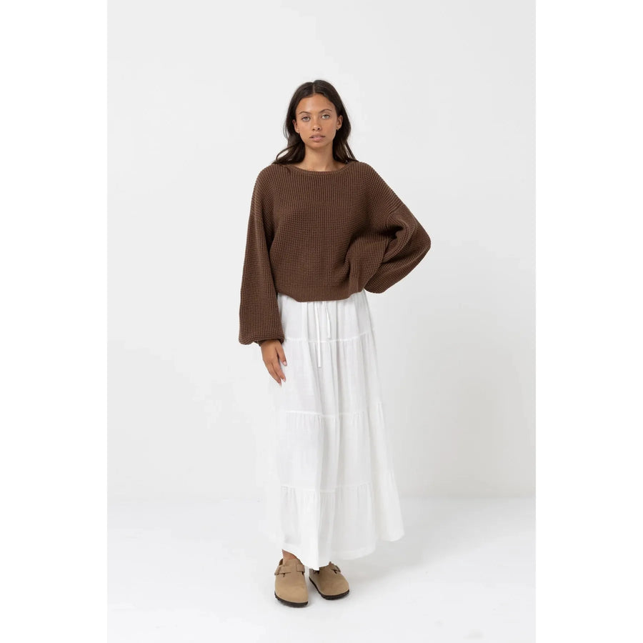 Rhythm Women's Classic Knit Jumper - Chocolate