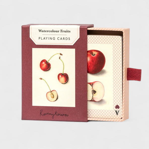 Roomytown Watercolour Fruits Single Playing Card Deck