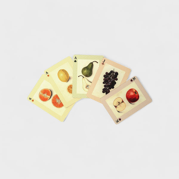 Roomytown Watercolour Fruits Single Playing Card Deck