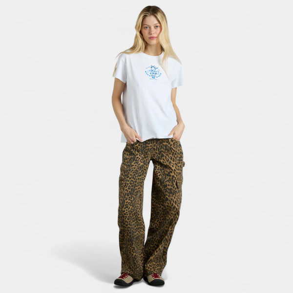 Damson Madder Cargo Jeans - Leopard