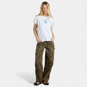 Damson Madder Cargo Jeans - Leopard