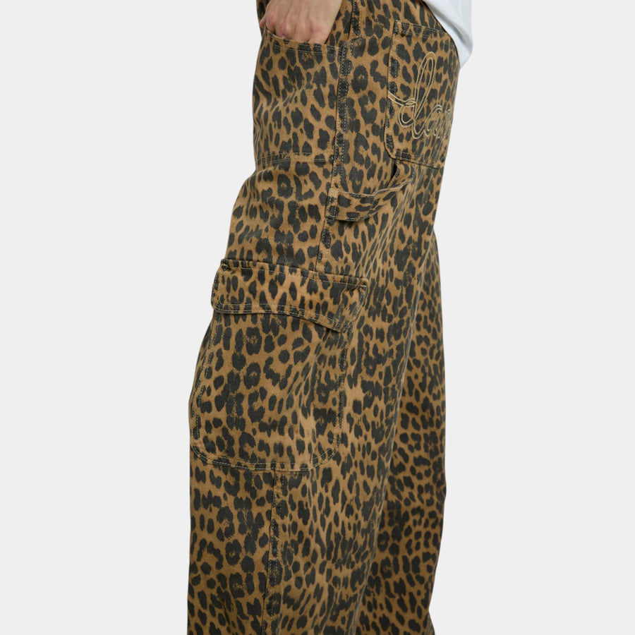 Damson Madder Cargo Jeans - Leopard