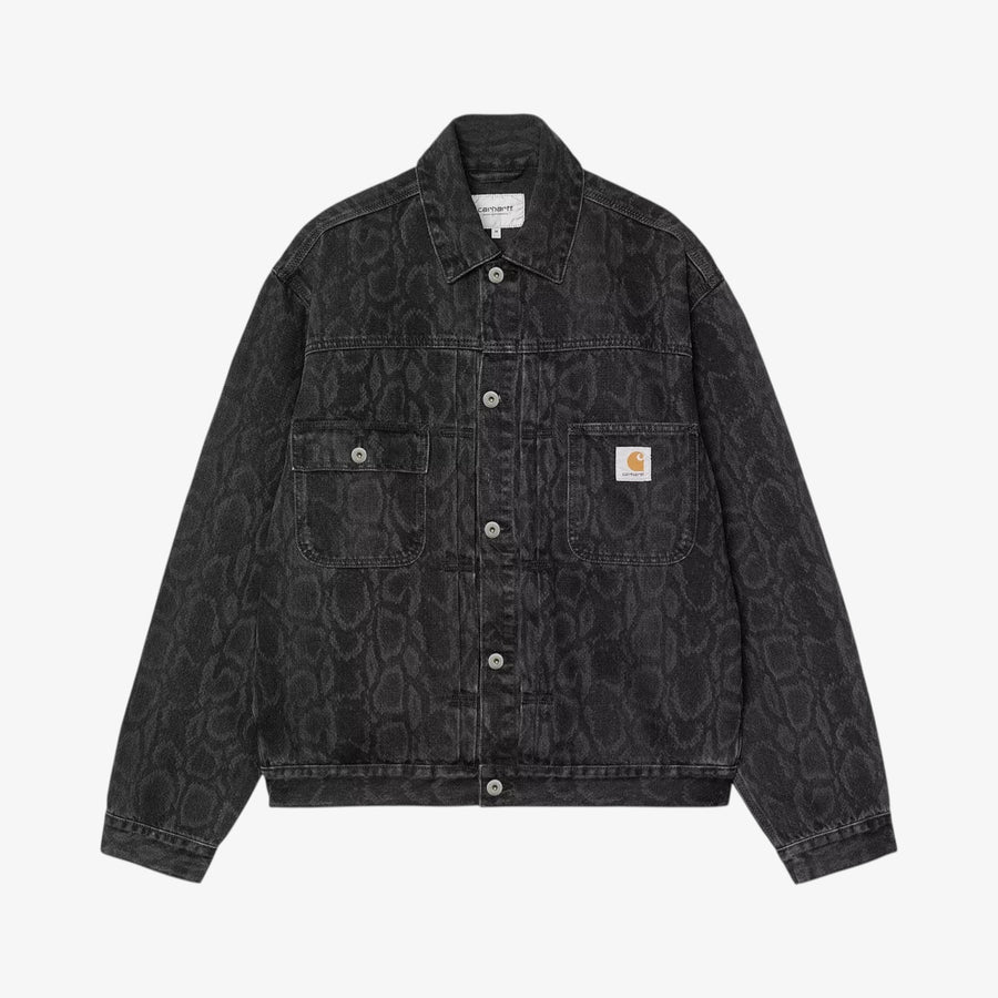 Carhartt Belmar Jacket - Snake Camo, Black, Heavy Stone Wash