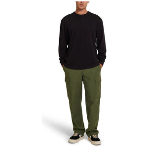 Deus Ex Machina 'DOCKER' Long Sleeve Cordura Tee - Anthracite