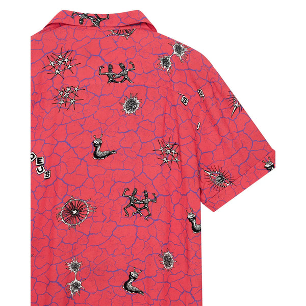 Deus Ex Machina Vibrant Virus Shirt - Strawberry