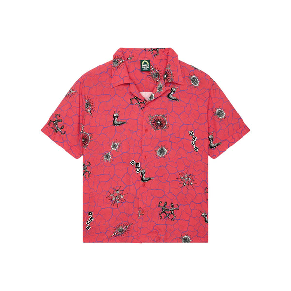 Deus Ex Machina Vibrant Virus Shirt - Strawberry