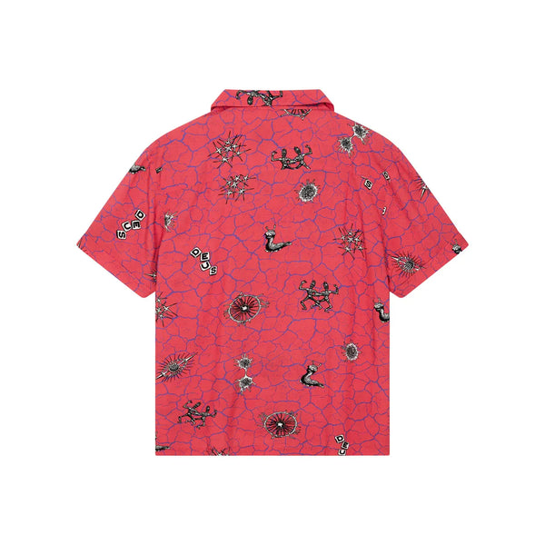 Deus Ex Machina Vibrant Virus Shirt - Strawberry