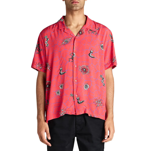 Deus Ex Machina Vibrant Virus Shirt - Strawberry