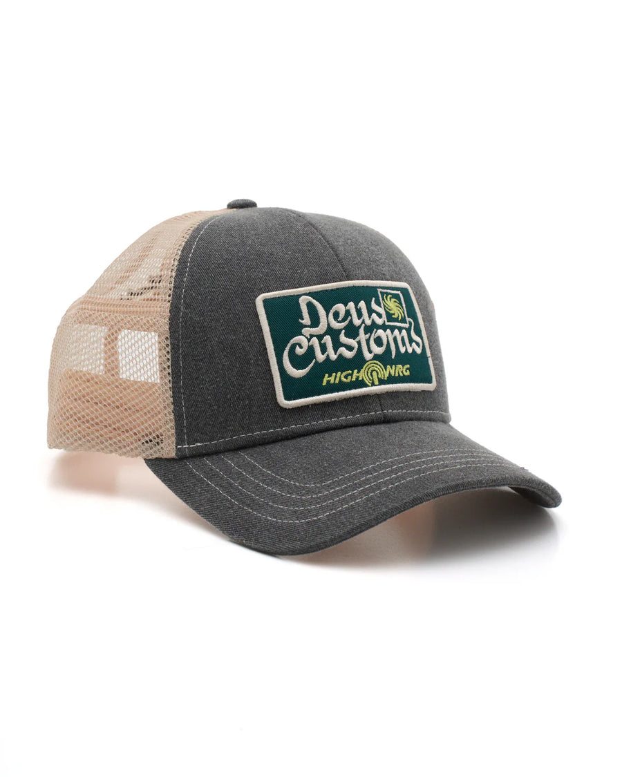 Deus Ex Machina 'Open Head Trucker' Cap - Anthracite