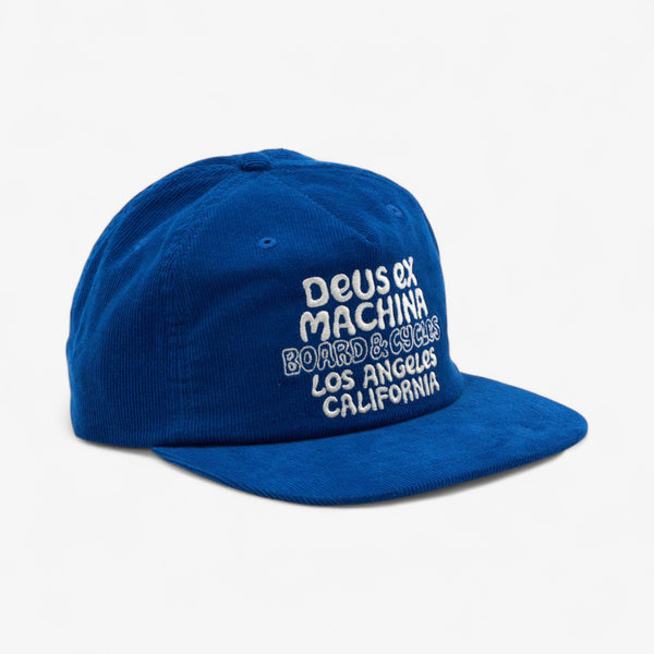 Deus Ex Machina 'Squeak Cord Cap' - Bright Cobalt