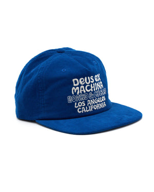 Deus Ex Machina 'Squeak Cord Cap' - Bright Cobalt