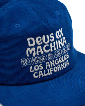 Deus Ex Machina 'Squeak Cord Cap' - Bright Cobalt