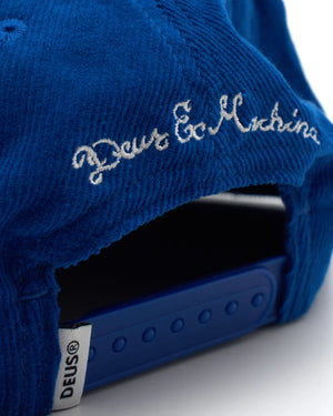 Deus Ex Machina 'Squeak Cord Cap' - Bright Cobalt