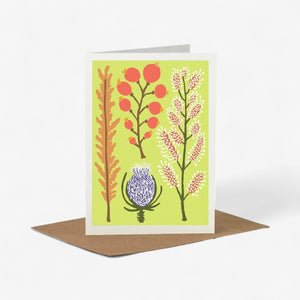 Wald Greeting Card - Wheat Yellow