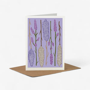 Wald Greeting Card - Lilac