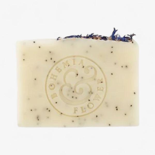 Bohemia & Flower Meadow Bar Soap - Cornflower & Poppy Seed Unscented