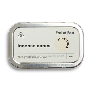 Earl of East | Atlas Cedar | Incense Cones - 16 pack