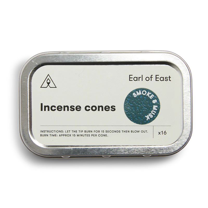 Earl of East | Smoke & Musk | Incense Cones - 16 pack