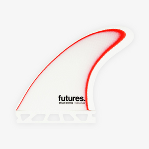 Futures Ethan Ewing Large FG Thruster Fins - Red/White