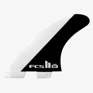 FCS II Mick Fanning PC Thruster Fins Large - Black/White