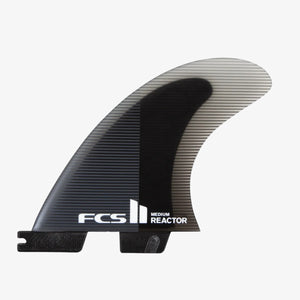FCS II REACTOR PC TRI FINS MEDIUM- BLACK/CHARCOAL