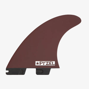 FCS II PYZEL QUAD REAR FIN SET LARGE - BLACK/SHIRAZ
