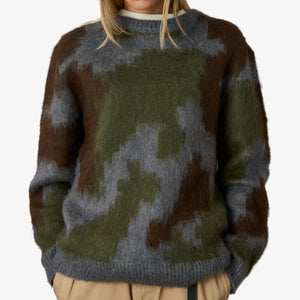 Gramicci Mohair Sweater - JUNGLE DIGI CAMO