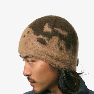 Gramicci Mohair Splatter Beanie - Taupe Splatter