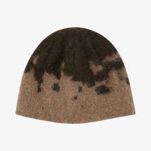 Gramicci Mohair Splatter Beanie - Taupe Splatter