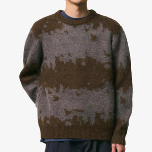 Gramicci Mohair Splatter Sweater - Slate Splatter