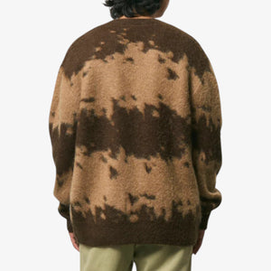 Gramicci Mohair Splatter Cardigan - Taupe Splatter