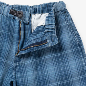 Gramicci O.G. Denim Lagoon Shorts - Indigo Checkered Plaid