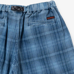 Gramicci O.G. Denim Lagoon Shorts - Indigo Checkered Plaid