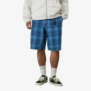 Gramicci O.G. Denim Lagoon Shorts - Indigo Checkered Plaid